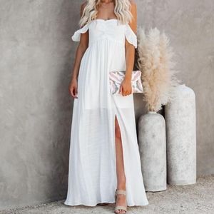 Off the Shoulder Maxi Dress